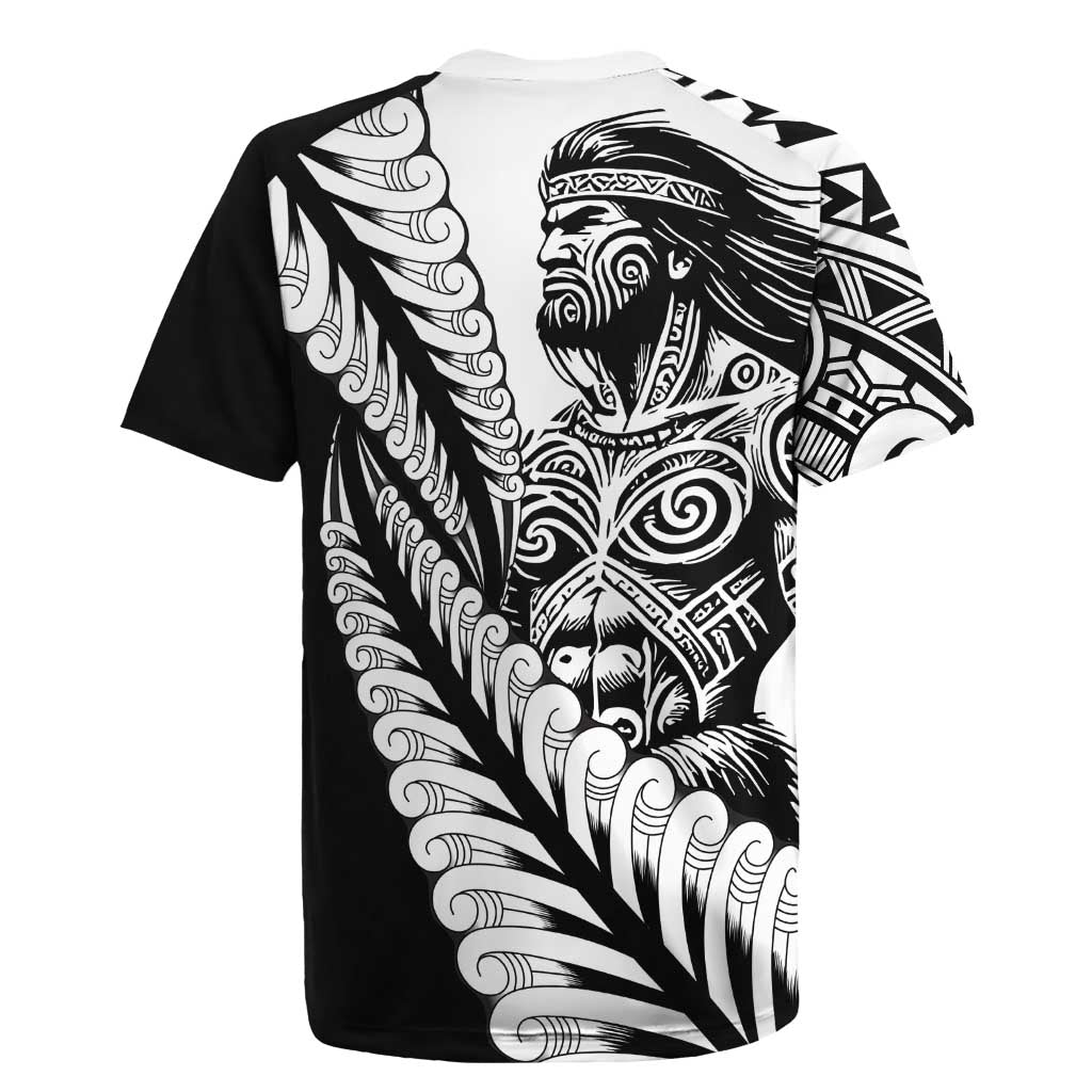 Koru Fern New Zealand Maori Tribal Warrior Rugby Jersey LT9 - Polynesian Pride