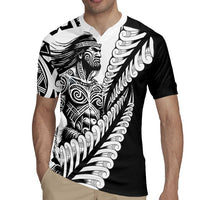 Koru Fern New Zealand Maori Tribal Warrior Rugby Jersey LT9 - Polynesian Pride