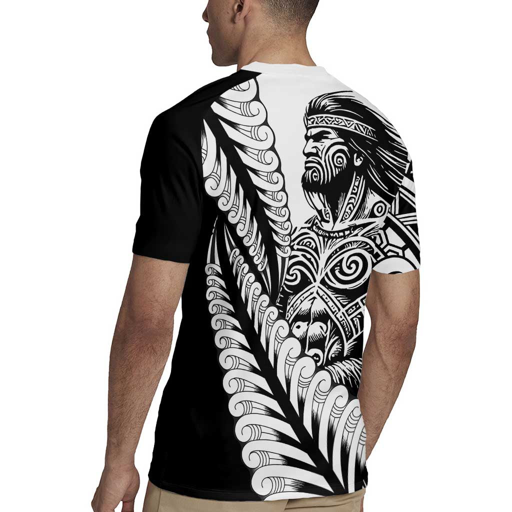 Koru Fern New Zealand Maori Tribal Warrior Rugby Jersey LT9 - Polynesian Pride