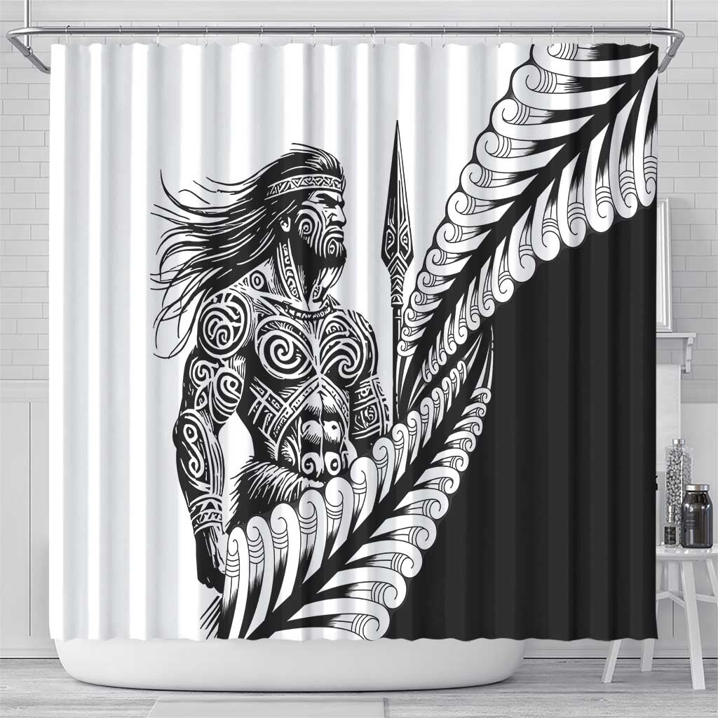 Koru Fern New Zealand Maori Tribal Warrior Shower Curtain LT9 - Polynesian Pride