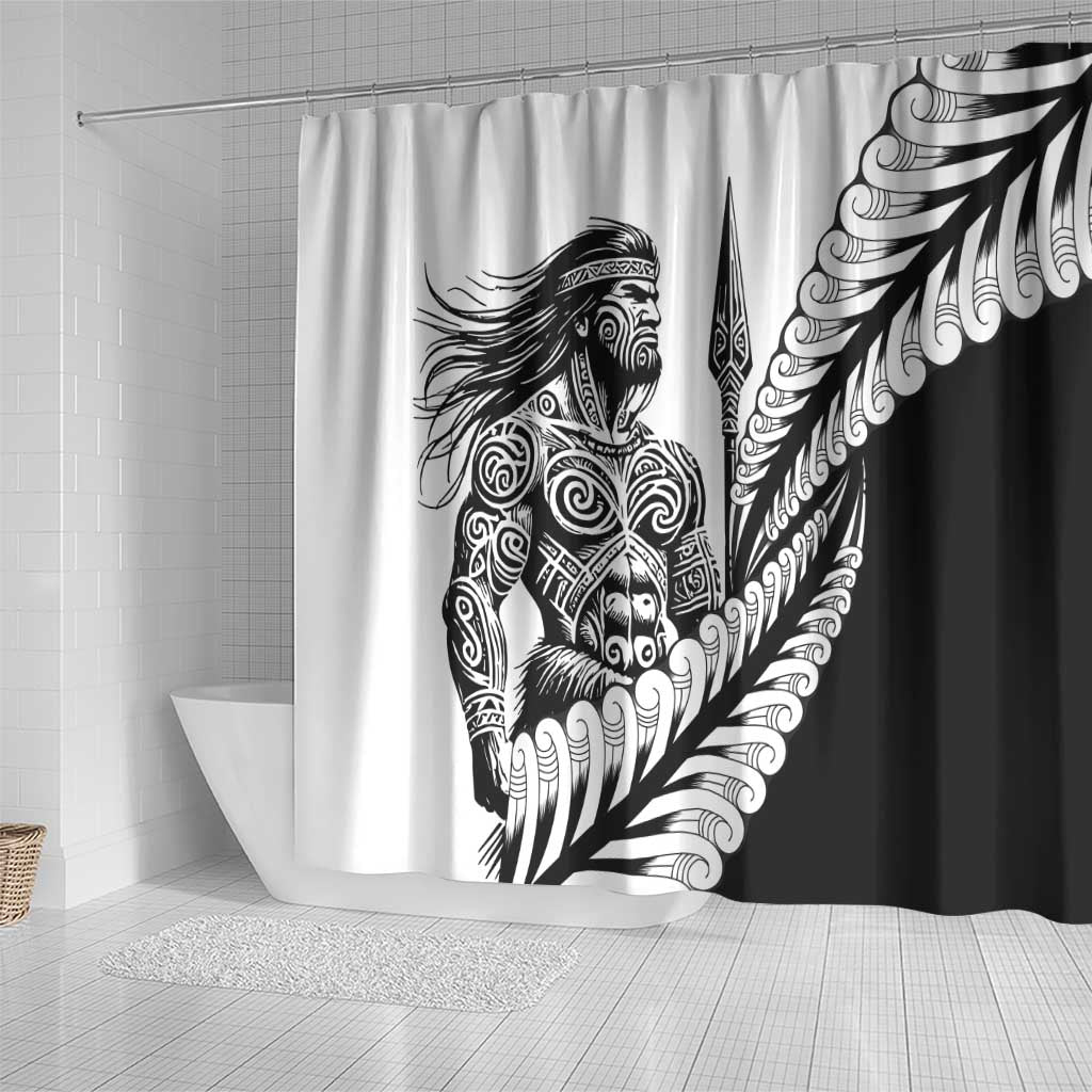Koru Fern New Zealand Maori Tribal Warrior Shower Curtain LT9 - Polynesian Pride