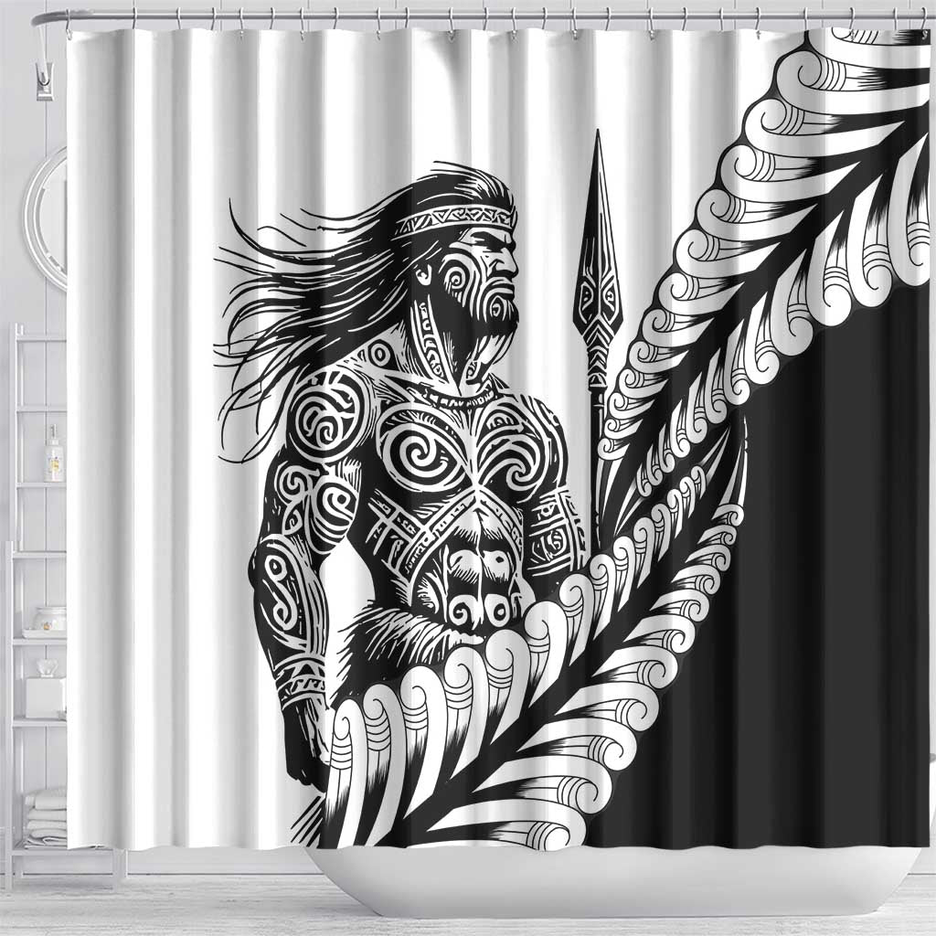 Koru Fern New Zealand Maori Tribal Warrior Shower Curtain LT9 - Polynesian Pride