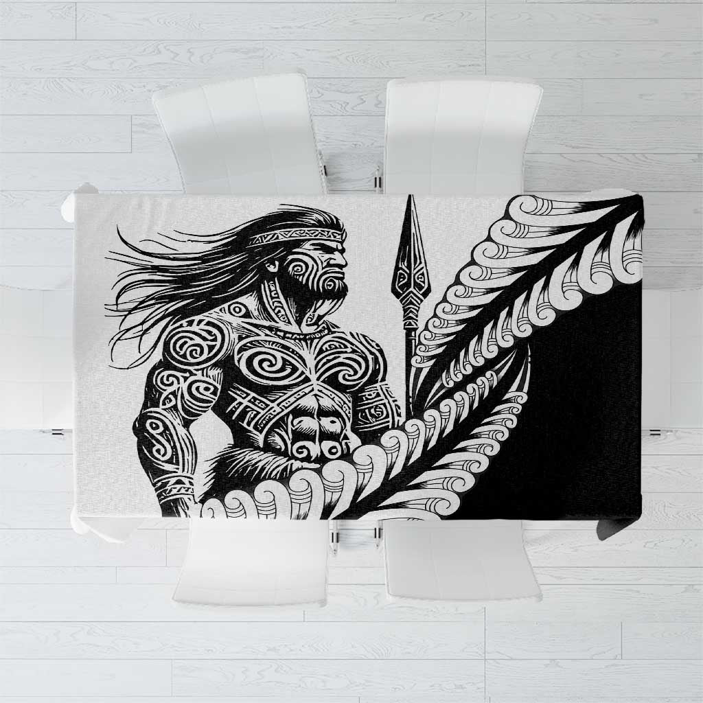 Koru Fern New Zealand Maori Tribal Warrior Tablecloth LT9 Black - Polynesian Pride
