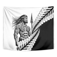 Koru Fern New Zealand Maori Tribal Warrior Tapestry