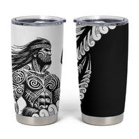 Koru Fern New Zealand Maori Tribal Warrior Tumbler Cup LT9 Black - Polynesian Pride