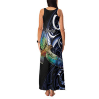 New Zealand Kea Bird Personalised Family Matching Tank Maxi Dress and Hawaiian Shirt Maori Tribal Koru Art LT9 - Polynesian Pride