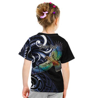 New Zealand Kea Bird Personalised Kid T Shirt Maori Tribal Koru Art LT9 - Polynesian Pride