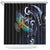 New Zealand Kea Bird Personalised Shower Curtain Maori Tribal Koru Art