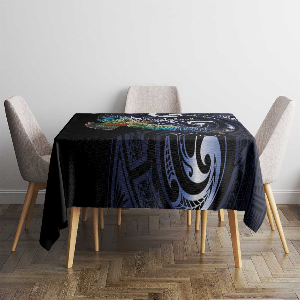New Zealand Kea Bird Personalised Tablecloth Maori Tribal Koru Art LT9 - Polynesian Pride