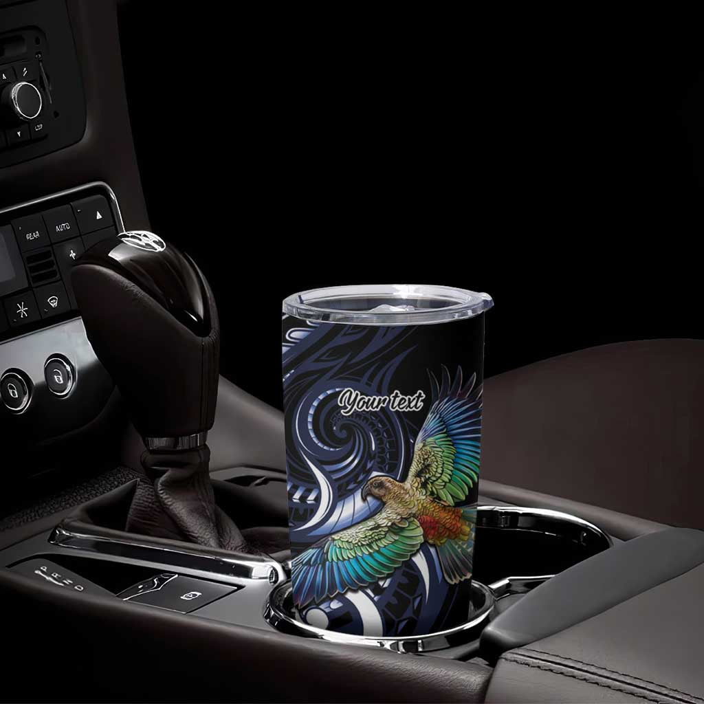 New Zealand Kea Bird Personalised Tumbler Cup Maori Tribal Koru Art LT9 - Polynesian Pride