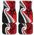 Silver Fern Koru Swirls with Maori Ta Moko Car Mats