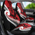 Silver Fern Koru Swirls with Maori Ta Moko Car Seat Cover