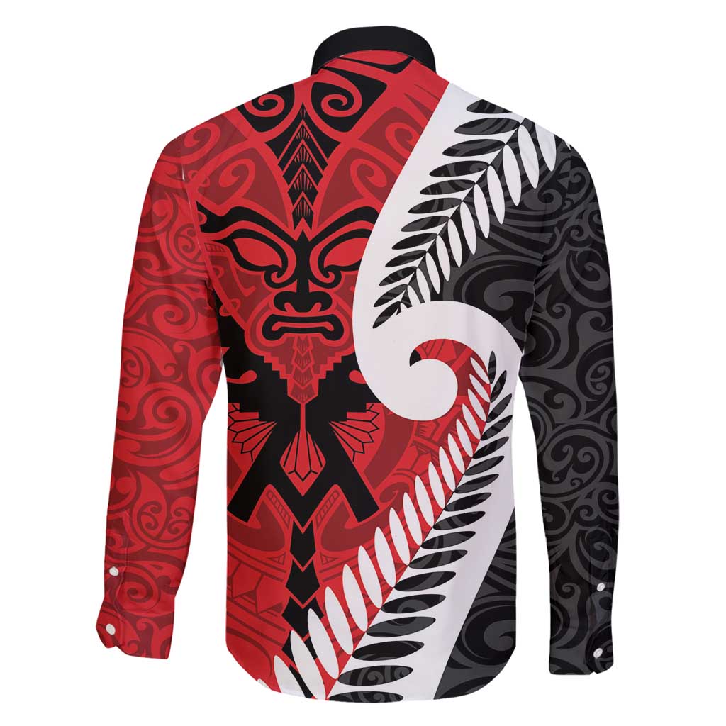 Silver Fern Koru Swirls with Maori Ta Moko Family Matching Short Sleeve Bodycon Dress and Hawaiian Shirt LT9 - Polynesian Pride