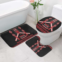 Toitu Te Tiriti Waitangi Bathroom Set Black Wharenui House LT9 - Polynesian Pride