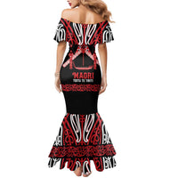Toitu Te Tiriti Waitangi Mermaid Dress Black Wharenui House - Polynesian Pride