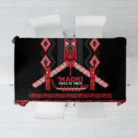 Toitu Te Tiriti Waitangi Tablecloth Black Wharenui House LT9 Black - Polynesian Pride