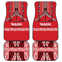 Toitu Te Tiriti Waitangi Car Mats Red Wharenui House LT9 - Polynesian Pride