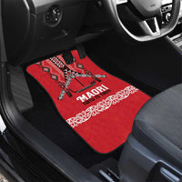 Toitu Te Tiriti Waitangi Car Mats Red Wharenui House LT9 - Polynesian Pride