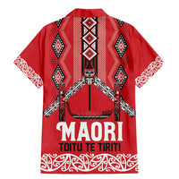 Toitu Te Tiriti Waitangi Family Matching Mermaid Dress and Hawaiian Shirt Red Wharenui House LT9 - Polynesian Pride