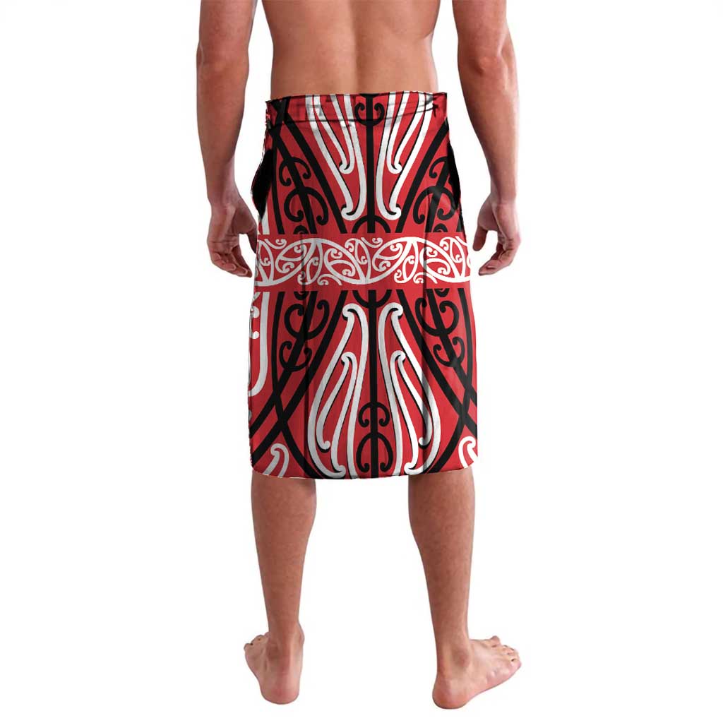 Toitu Te Tiriti Waitangi Lavalava Red Wharenui House - Polynesian Pride