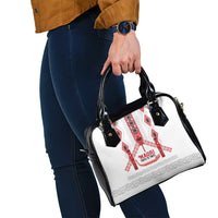 Toitu Te Tiriti Waitangi Shoulder Handbag White Wharenui House LT9 - Polynesian Pride
