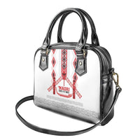 Toitu Te Tiriti Waitangi Shoulder Handbag White Wharenui House LT9 - Polynesian Pride