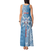Personalised Tonga Apifo'ou College Tank Maxi Dress Since 1865 Special Kupesi Pattern