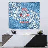 Personalised Tonga Apifo'ou College Tapestry Since 1865 Special Kupesi Pattern