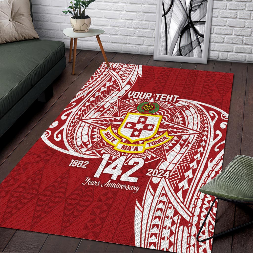 Personalised Kolisi Tonga Atele 142nd Anniversary Area Rug Special Kupesi Pattern