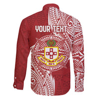 Personalised Kolisi Tonga Atele 142nd Anniversary Family Matching Mermaid Dress and Hawaiian Shirt Special Kupesi Pattern