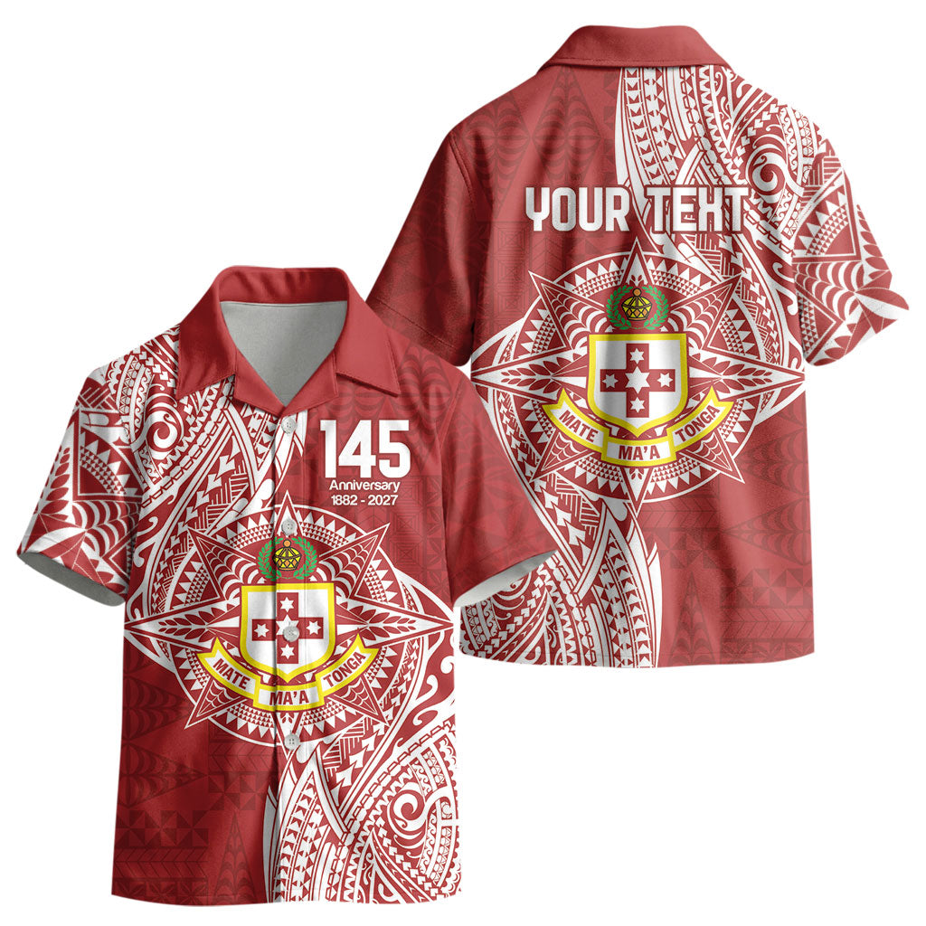 Personalised Kolisi Tonga Atele 145th Anniversary Kid Hawaiian Shirt Special Kupesi Pattern LT9 - Polynesian Pride
