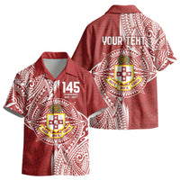 Personalised Kolisi Tonga Atele 145th Anniversary Kid Hawaiian Shirt Special Kupesi Pattern LT9 - Polynesian Pride