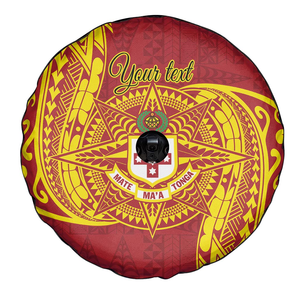 Personalised Kolisi Tonga Atele Spare Tire Cover Since 1882 Simple Ngatu Pattern