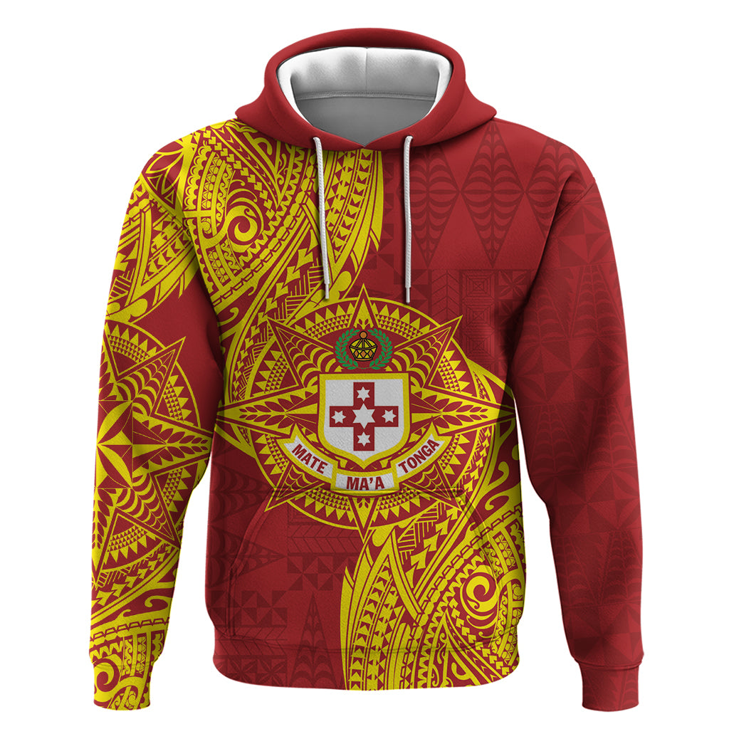 Personalised Kolisi Tonga Atele Zip Hoodie Since 1882 Simple Ngatu Pattern