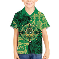 Personalised Tonga Saineha High School Family Matching Puletasi and Hawaiian Shirt Since 1978 Special Kupesi Pattern