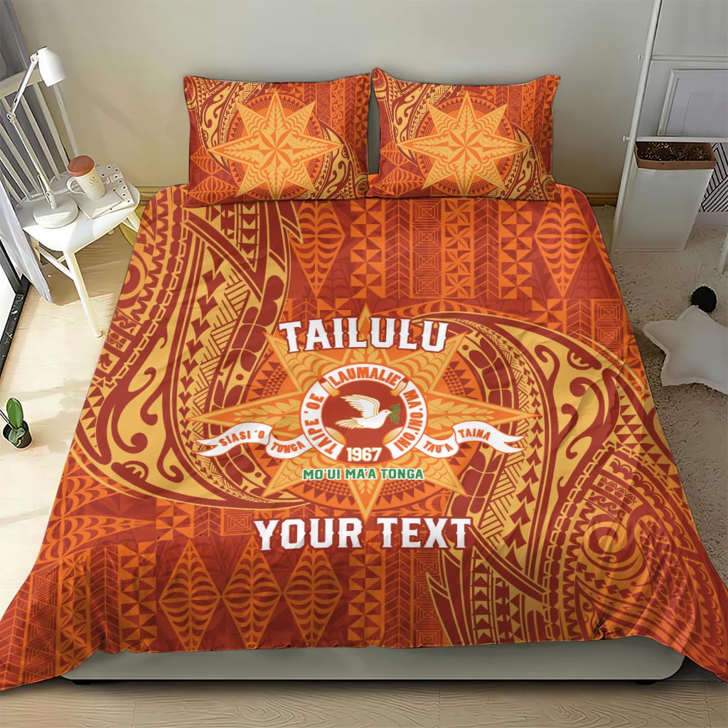 Personalised Tonga Tailulu College Bedding Set Since 1967 Special Kupesi Pattern Version 1