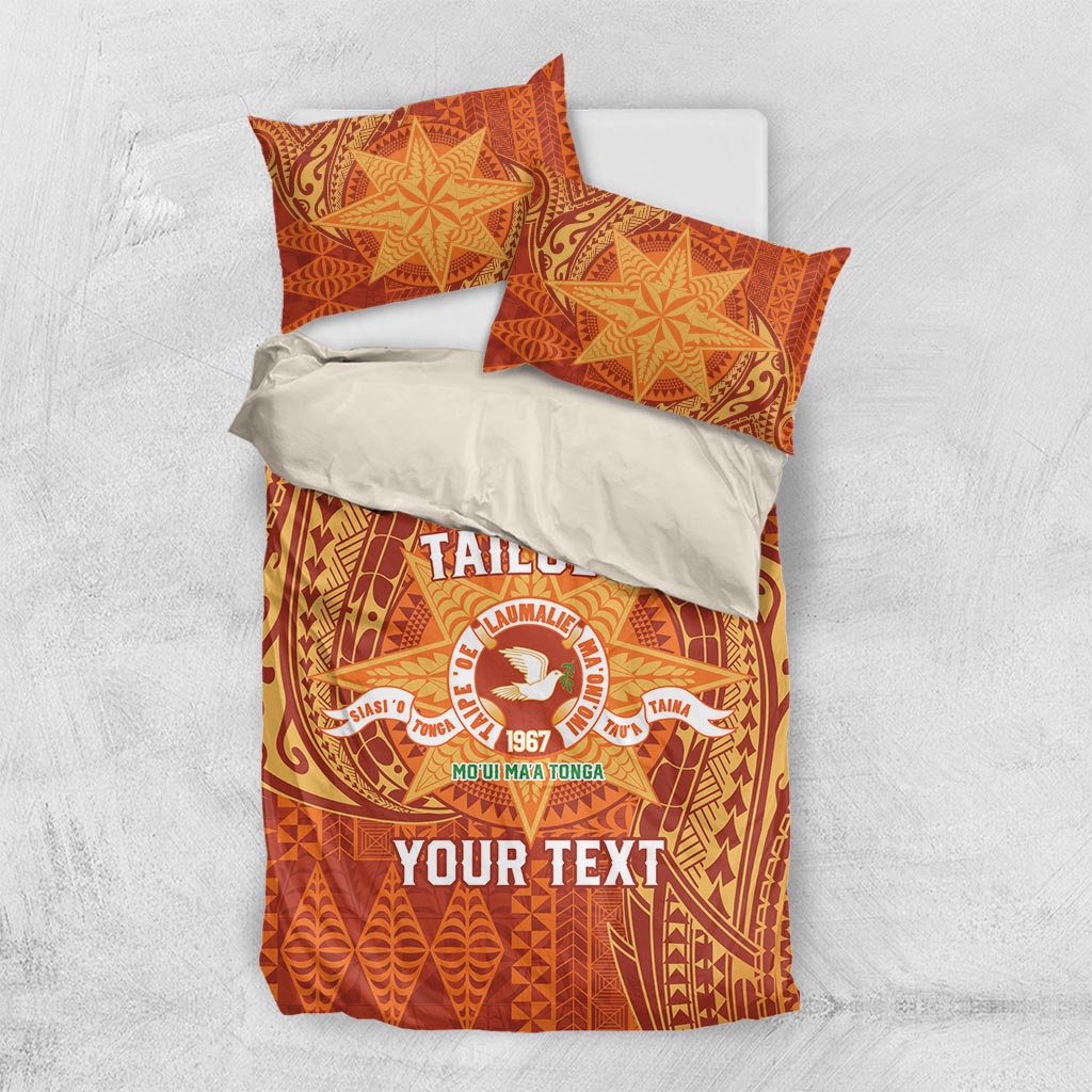Personalised Tonga Tailulu College Bedding Set Since 1967 Special Kupesi Pattern Version 1