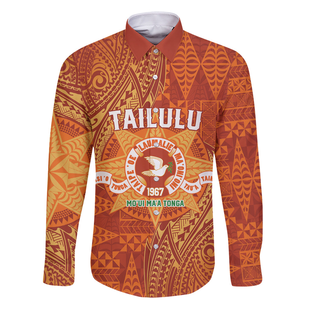 Personalised Tonga Tailulu College Family Matching Off Shoulder Maxi Dress and Hawaiian Shirt Since 1967 Special Kupesi Pattern Version 1