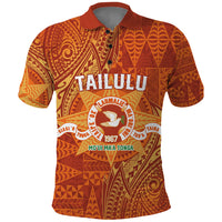 Personalised Tonga Tailulu College Polo Shirt Since 1967 Special Kupesi Pattern Version 1 LT9 Gold - Polynesian Pride