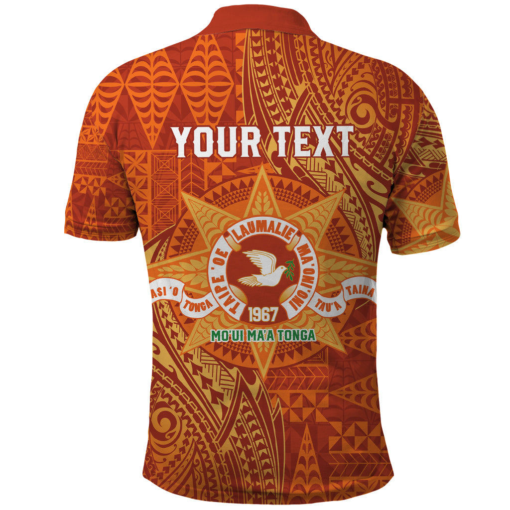 Personalised Tonga Tailulu College Polo Shirt Since 1967 Special Kupesi Pattern Version 1 LT9 - Polynesian Pride