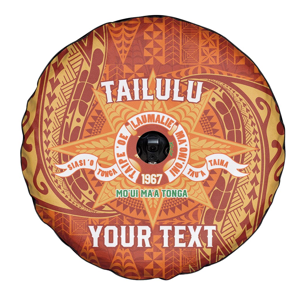 Personalised Tonga Tailulu College Spare Tire Cover Since 1967 Special Kupesi Pattern Version 1