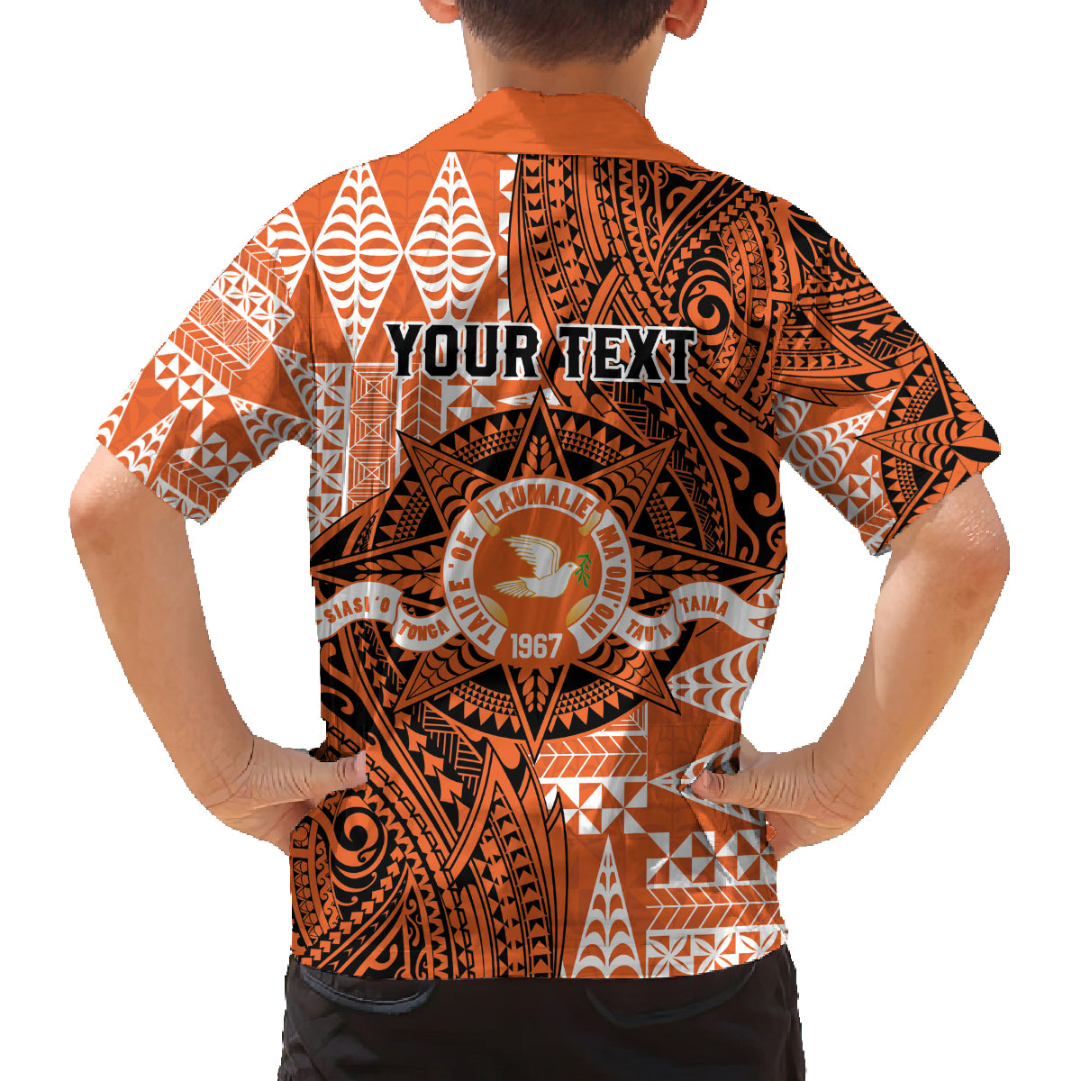 Personalised Tonga Tailulu College Family Matching Puletasi and Hawaiian Shirt Since 1967 Special Kupesi Pattern Version 2
