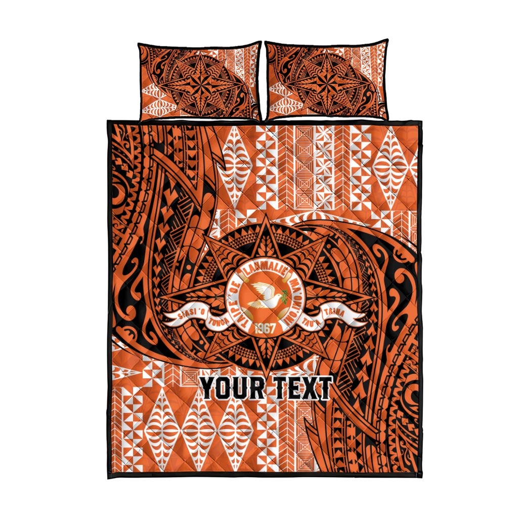 Personalised Tonga Tailulu College Quilt Bed Set Since 1967 Special Kupesi Pattern Version 2
