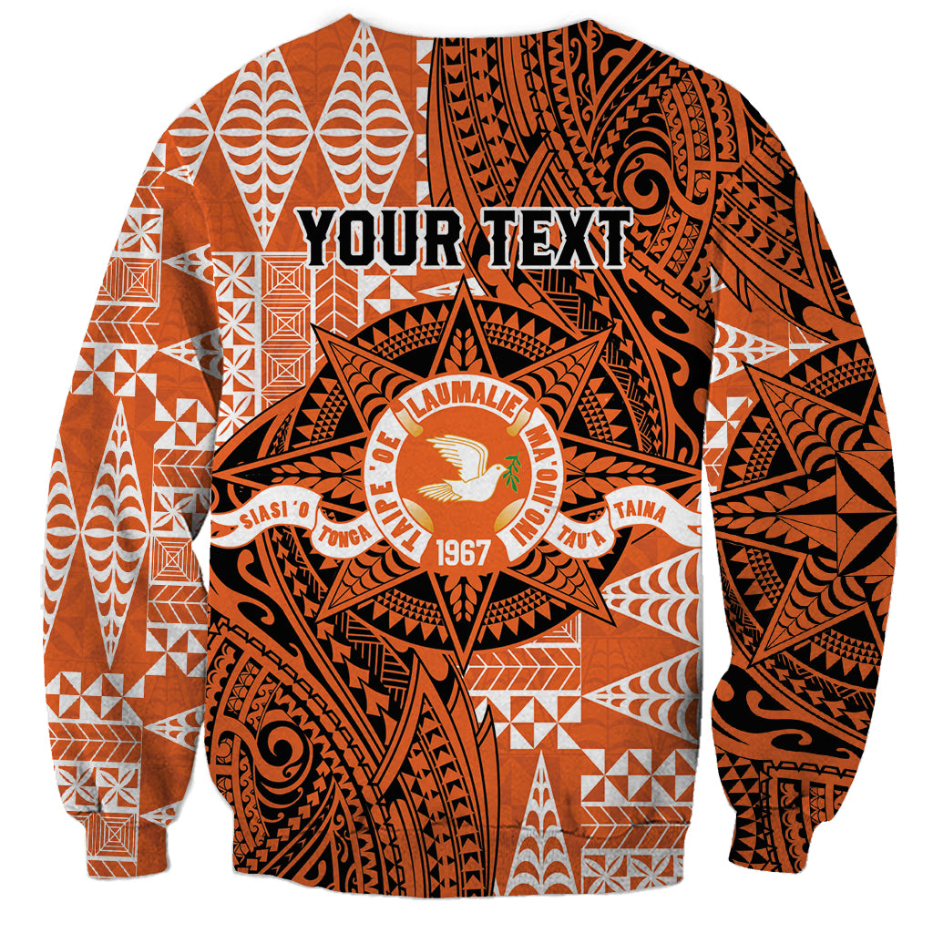 Personalised Tonga Tailulu College Sweatshirt Since 1967 Special Kupesi Pattern Version 2
