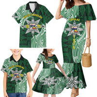 Personalised Tonga Takuilau College Family Matching Mermaid Dress and Hawaiian Shirt Since 1975 Special Kupesi Pattern