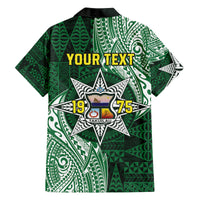 Personalised Tonga Takuilau College Family Matching Puletasi and Hawaiian Shirt Since 1975 Special Kupesi Pattern