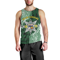 Personalised Tonga Takuilau College Men Tank Top Since 1975 Special Kupesi Pattern