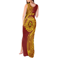 Personalised Tonga High School 77th Anniversary Tank Maxi Dress Special Kupesi Pattern