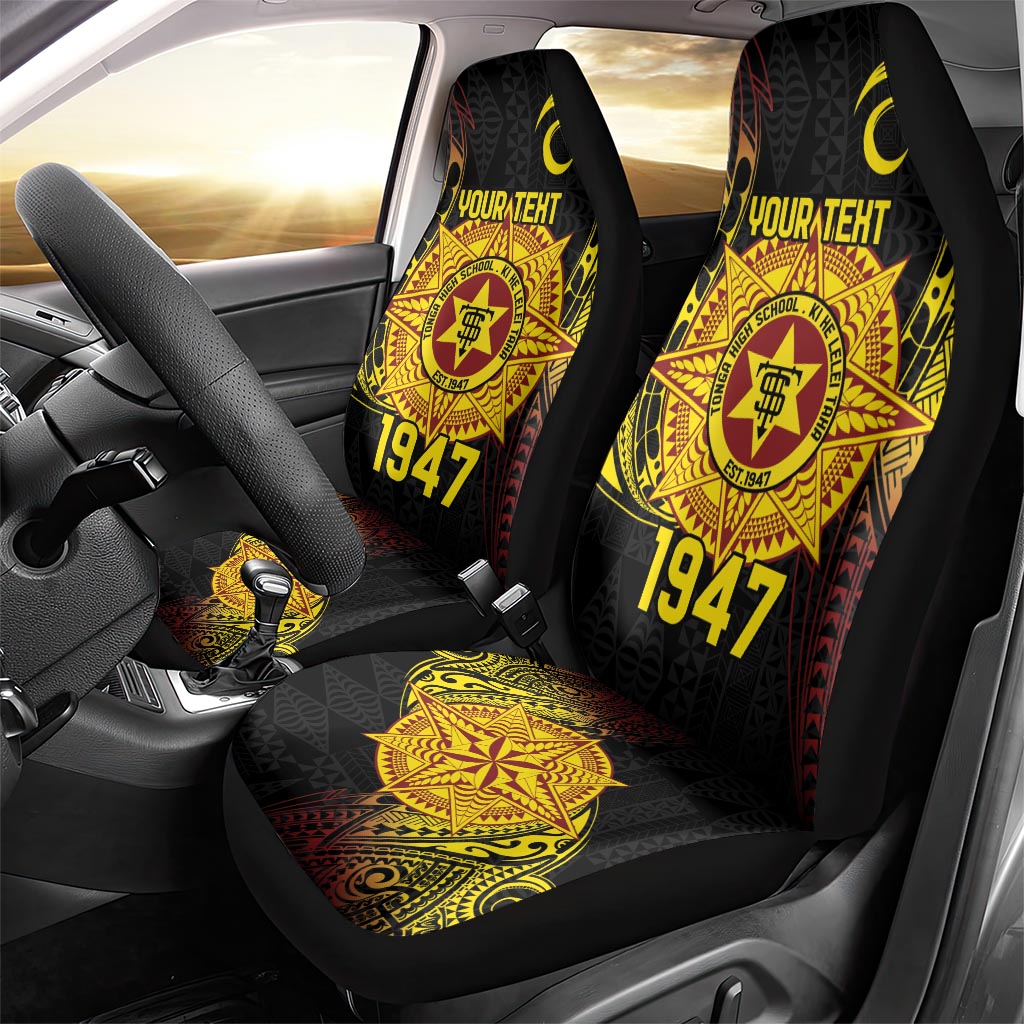 Personalised Tonga High School Car Seat Cover Since 1947 Special Kupesi Pattern