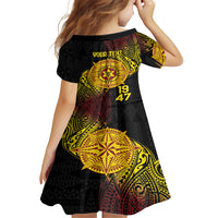 Personalised Tonga High School Kid Short Sleeve Dress Since 1947 Special Kupesi Pattern